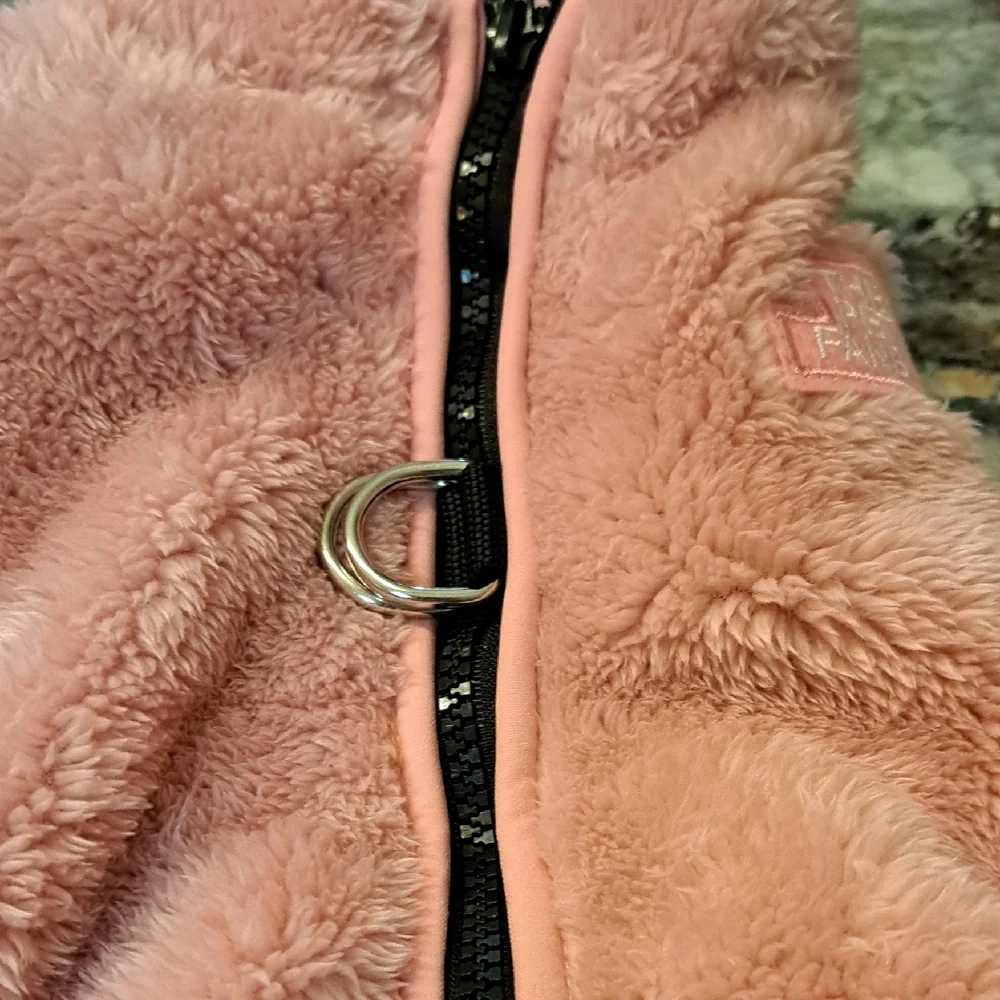 Nwt Pink Fleece Dog Jacket - Picture 2 of 5